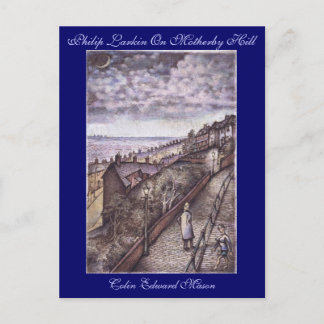 Philip Larkin On Motherby Hill Art Briefkaart