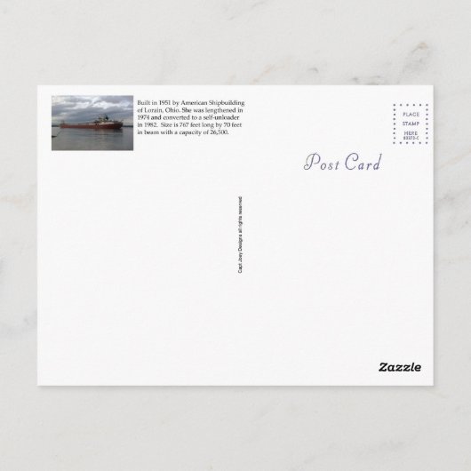 Philip R. Clarke Post Card Briefkaart (Achterkant)