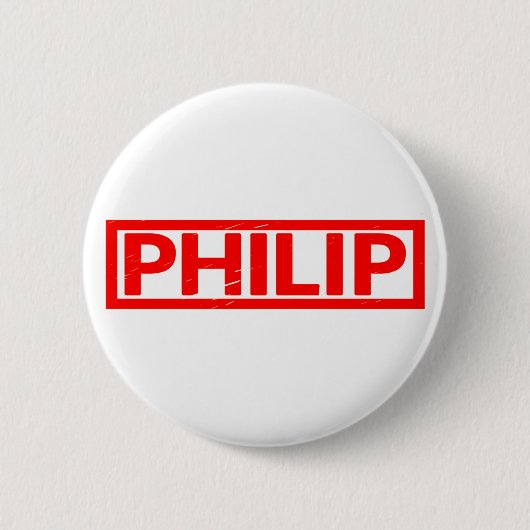 Philip Stamp Ronde Button 5,7 Cm (Voorkant)