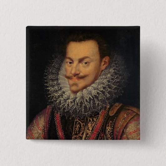 Philip William Prince of Oranje Vierkante Button 5,1 Cm (Voorkant)