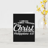 Philipans 4 13 I Can Do All Things Through Christ Kaart (Gele Bloem)