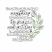 Philipans Christelijke bijbelstickers - Niet gebru Sticker (Voorkant)