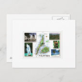 PHILIPINES CEBU/BOHOL MAP BRIEFKAART (Voorkant / Achterkant)