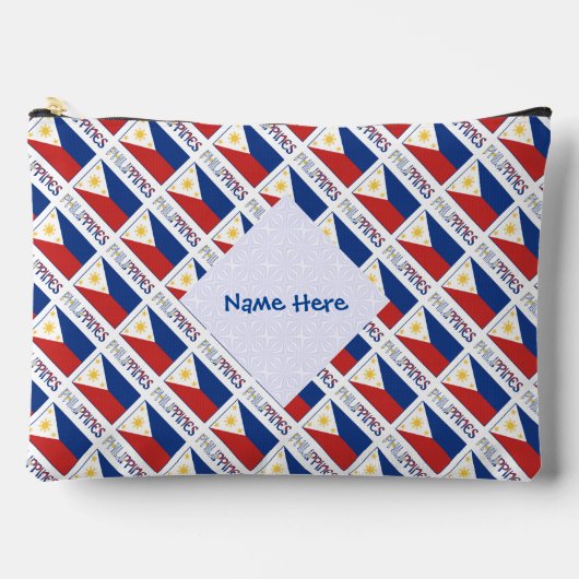Philipines Flag Blue Personalized Etui (Voorkant)