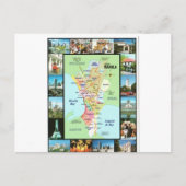 PHILIPINES MANILA MAP BRIEFKAART (Voorkant)