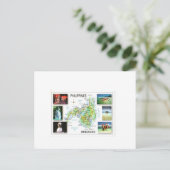 PHILIPINES MINDANAO MAP BRIEFKAART (Staand voorkant)