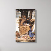 Philipp Veit - Allegorische figuur van Germania Canvas Afdruk (Voorkant)