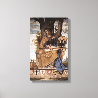 Philipp Veit - Allegorische figuur van Germania Canvas Afdruk
