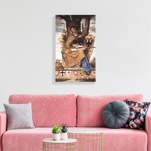Philipp Veit - Allegorische figuur van Germania Canvas Afdruk (Insitu (Woonkamer))