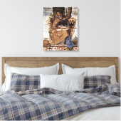 Philipp Veit - Allegorische figuur van Germania Canvas Afdruk (Insitu (Slaapkamer))