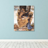 Philipp Veit - Allegorische figuur van Germania Canvas Afdruk (Insitu (Houten vloer))