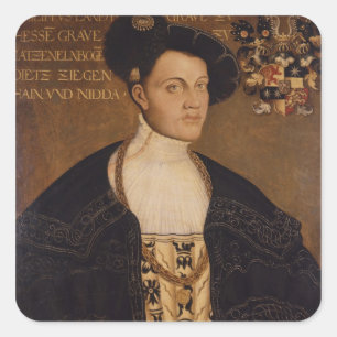 Philipp von Hessen Vierkante Sticker