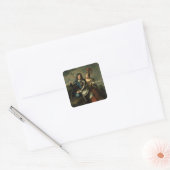 Philippe II d'Orleans de Regent van Frankrijk Vierkante Sticker (Envelop)