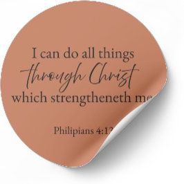 Philippenzen 4:13 Christelijke Sticker