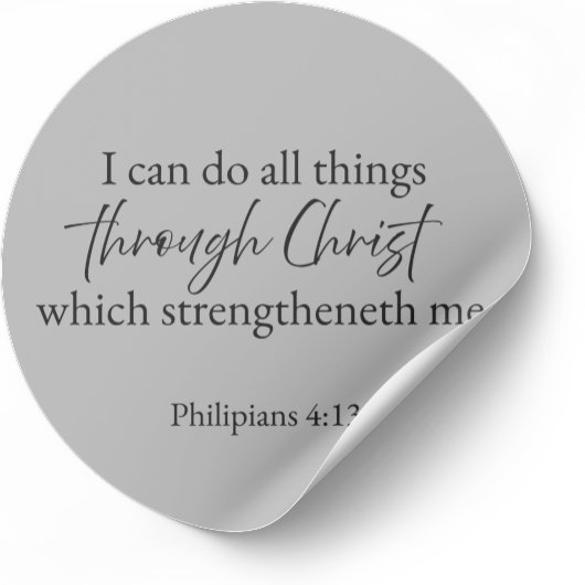 Philippenzen 4:13 Christelijke Sticker