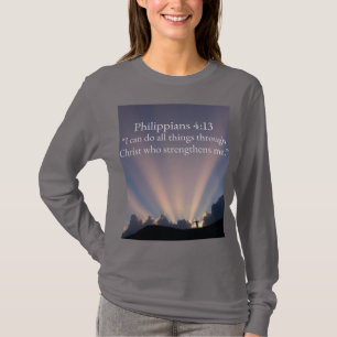Philippenzen 4:13 Christelijke Vrouwen T-shirt met