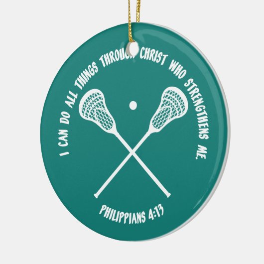 PHILIPPIAN 413 - LACROSSE KERAMISCH ORNAMENT (Links)