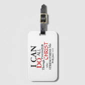 PHILIPPIAN 4:13 BAGAGELABEL (Voorkant (verticaal))