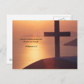 PHILIPPIAN 4:13 BRIEFKAART (Voorkant / Achterkant)