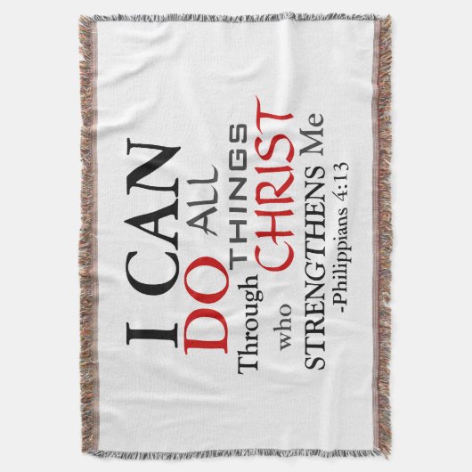 PHILIPPIAN 4:13 DEKEN (Voorkant Verticaal)