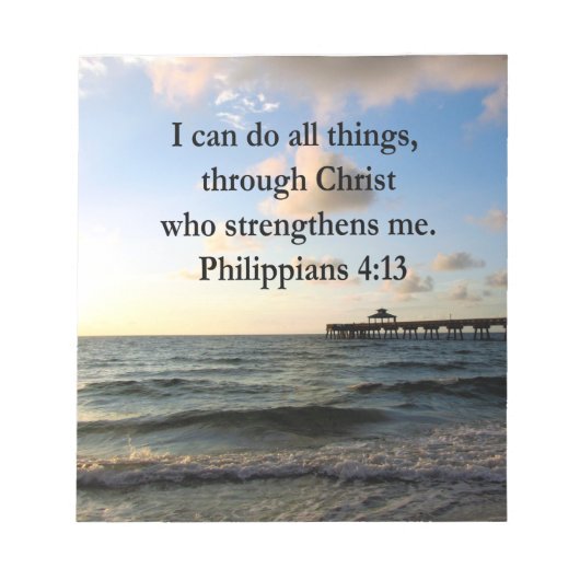 PHILIPPIAN 4:13 HOPE NOTITIEBLOK (Voorkant)