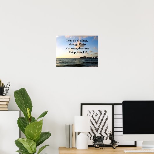 PHILIPPIAN 4:13 HOPE POSTER (Thuiskantoor)