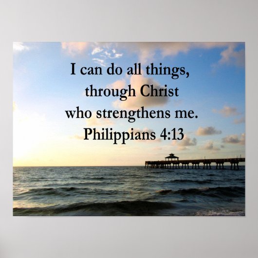 PHILIPPIAN 4:13 HOPE POSTER (Voorkant)