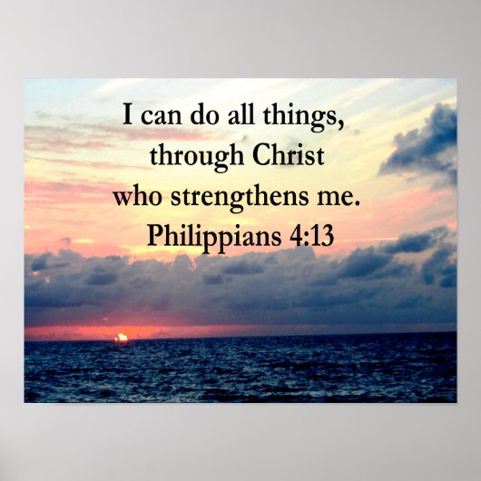 PHILIPPIAN 4:13 POSTER (Voorkant)