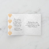 Philippians 1:2-3 Grace en Vrede voor u Manuscript Bedankkaart (Binnen)