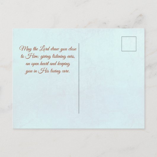 Philippians 1:2-3 Grace en Vrede voor u Manuscript Briefkaart (Achterkant)