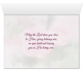 Philippians 1:2 Grace and Peace to you, Roses Card (Binenzijde Horizontaal (Onderkant))