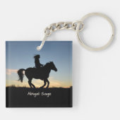 Philippians 3:13-14 I press toward the mark, Horse Sleutelhanger (Achterkant)