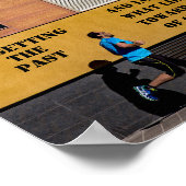 Philippians 3:13-14 Pers naar de hoge roeping Poster (Hoek)