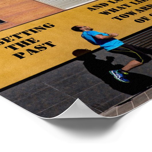 Philippians 3:13-14 Pers naar de hoge roeping Poster (Hoek)