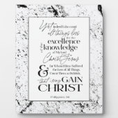 Philippians 3:8 Manuscript "GAIN CHRIST" Fotoplaat (Voorkant)
