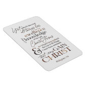 Philippians 3:8 Scripts Bronze Typografie Magneet (Rechterzijde)