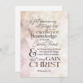 Philippians 3:8 Waterverf van scripts Notitiekaartje (Voorkant / Achterkant)