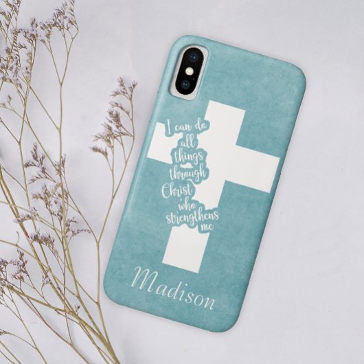 Philippians 413 Ik kan alles doen met Christus Case-Mate iPhone Case