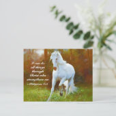 Philippians 4:13 Alles door Christus, Paard Briefkaart (Staand voorkant)