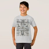 Philippians 4:13 Bible Verse Kid's Tee Shirt (Voorkant volledig)