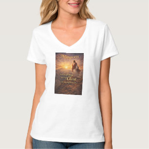 Philippians 4:13 Christelijk Dames V-Hals T-shirt