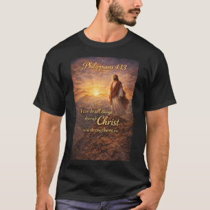 Philippians 4:13 Christelijk heren T-shirt