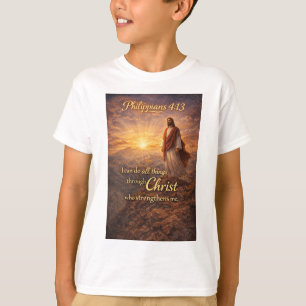Philippians 4:13 Christelijk Kind T-shirt