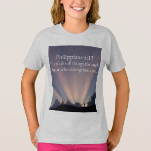 Philippians 4:13 Christelijk Meisjes T-shirt