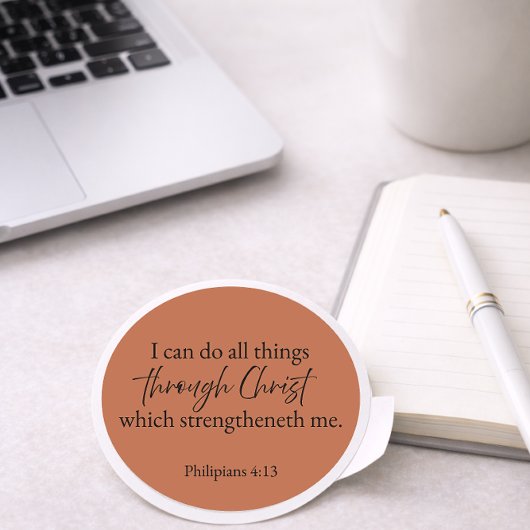 Philippians 4:13 Christian Sticker