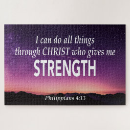 PHILIPPIANS 4:13 Ik kan alles Christelijk doen. Legpuzzel
