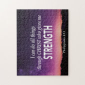 PHILIPPIANS 4:13 Ik kan alles Christelijk doen Legpuzzel (Verticaal)