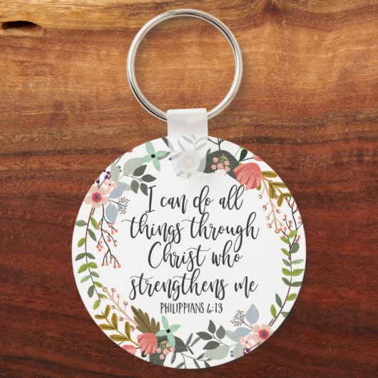Philippians 4:13 Ik kan alles doen Sleutelhanger (Achterkant)