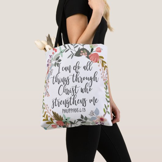 Philippians 4:13 Ik kan alles doen Tote Bag (Dichtbij)