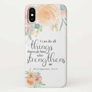 Philippians 4:13 Ik kan alles met hem doen Case-Mate iPhone Case